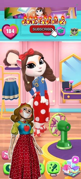 Miss Delight Makeover My Talking Angela 2 😻 Miss Delight Shorts