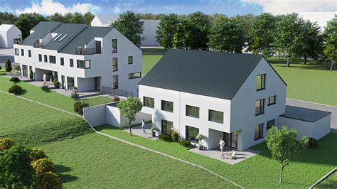 Neubau von 3 Reihenhäuserin und 1 Doppelhaus Vision Reality