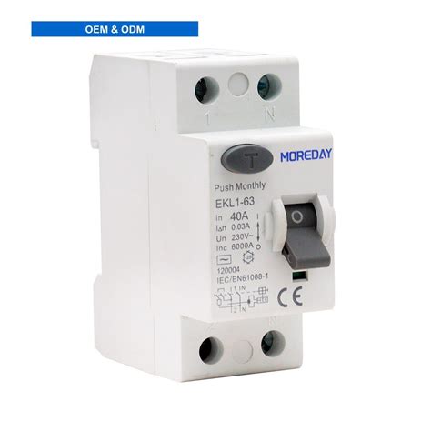 Moreday Ka Rcbo Residual Current Circuit Breaker Leakage Circuit