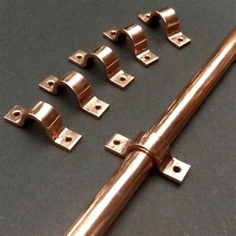 15mm Pipe Clips Copper For 15mm Outside Diameter Water Pipes