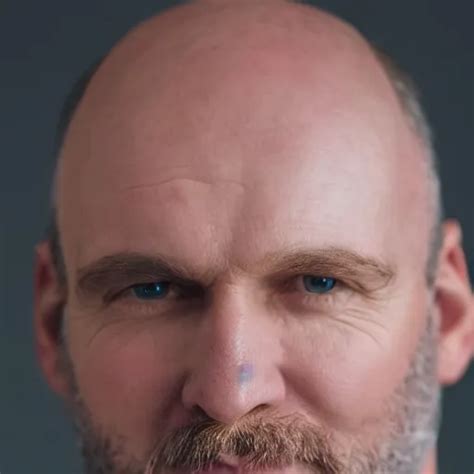 Middle Aged Very Pale Very Hairy Blue Eyed Balding Stable Diffusion