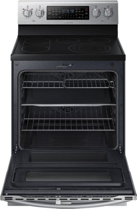 Samsung Ne59j7850ws 30 Inch Freestanding Electric Range With 5 Heating Elements 59 Cu Ft