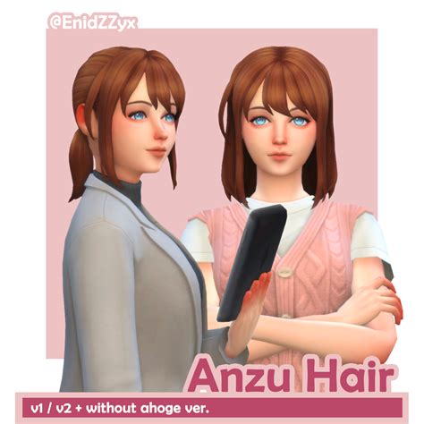 Download Enidzzyx Anzu Hair The Sims 4 Mods Curseforge