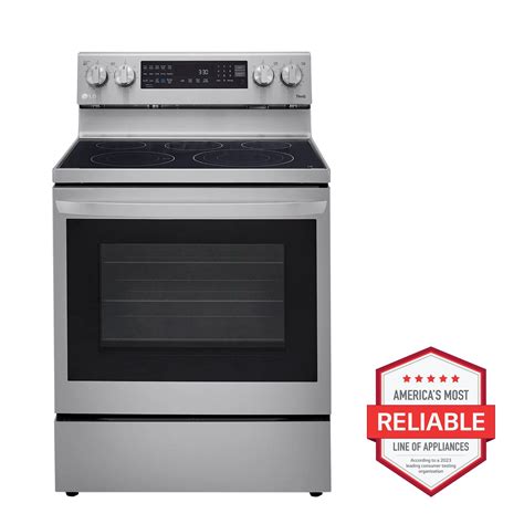 Lg Glass Top Electric Range With Airfry Technology Lrel6325f