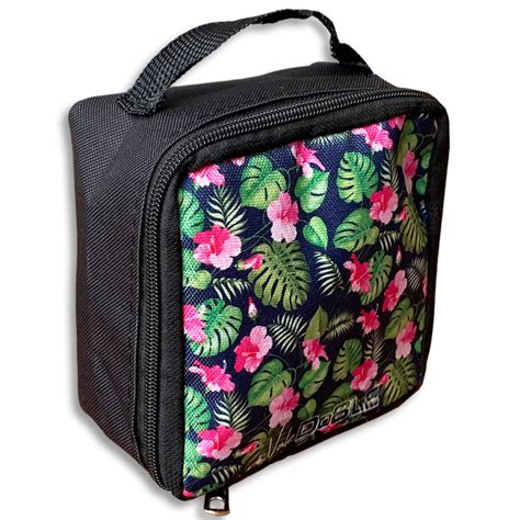 Bolso Porta Ruedas de Patines Artísticos Floreado Negro Vale Doble