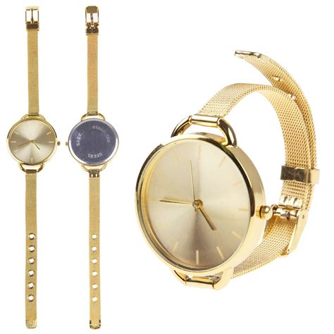 Fashion Classic Womens Lady Quartz Stainless Steel Analog Wrist Watch