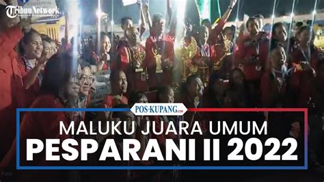 Pesparani Nasional Kontingen Maluku Juara Umum Raih Emas Dari