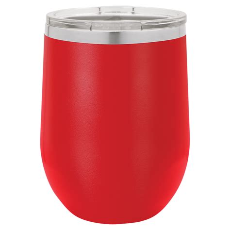 Customized Polar Camel Oz Matte Red Vacuum Insulated Stemless