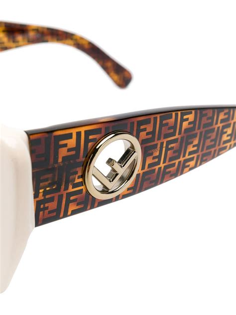 Fendi Ff 0327 S Sunglasses In White Lyst