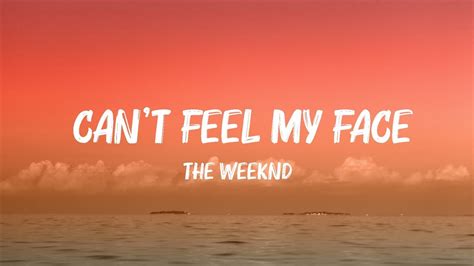 The Weeknd Cant Feel My Face Lyrics Twenty One Pilots Anne