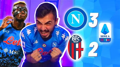 OSIMHEEEEEEEN SOFFERTA NAPOLI BOLOGNA 3 2 LIVE REACTION