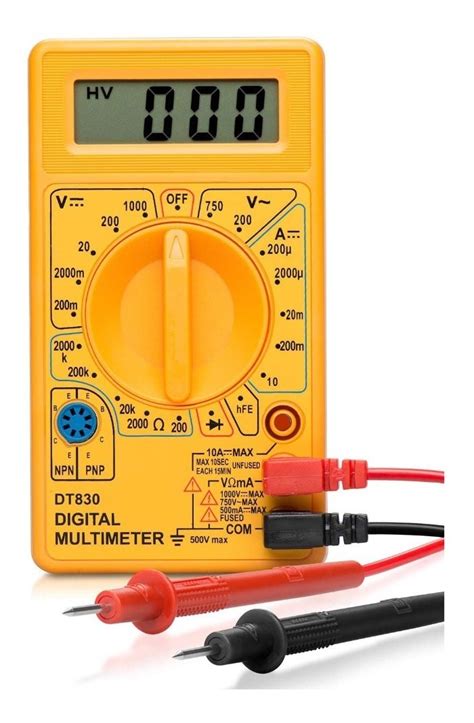 MULTIMETRO DIGITAL EXBOM DT 830B