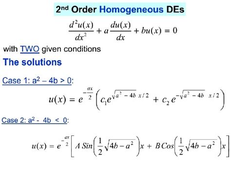 Chapter Solving Second Order Differential Equations Numerically