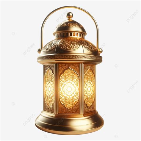 Golden Luminous 3d Islamic Lantern Luminous 3d Islamic Lantern Golden