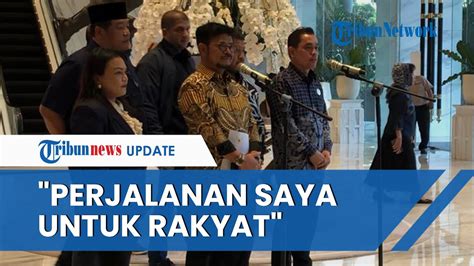 Mentan Syl Ungkap Alasan Datangi Polda Metro Jaya Jam Diperiksa Soal