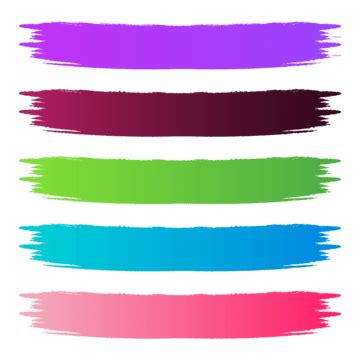 Color Brush Clipart Png Images Colorful Brush Shape For Text Design