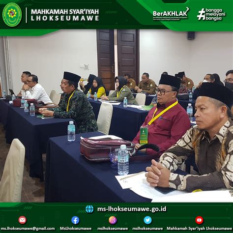 Ketua MS Lhokseumawe Hadiri Undangan Rapat Evaluasi Pelaksanaan Syariat