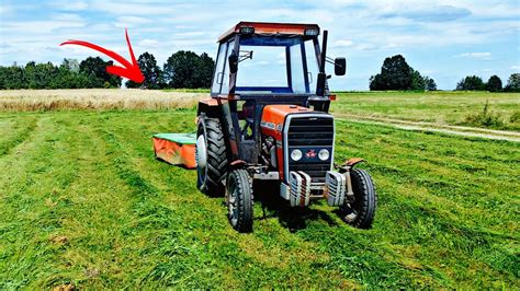 KOSZENIE TRAW 2022 Rotacyjna W Akcji MASSEY FERGUSON 255 YouTube