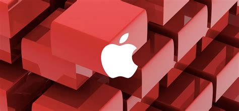 Красные подарочные коробочки Apple
