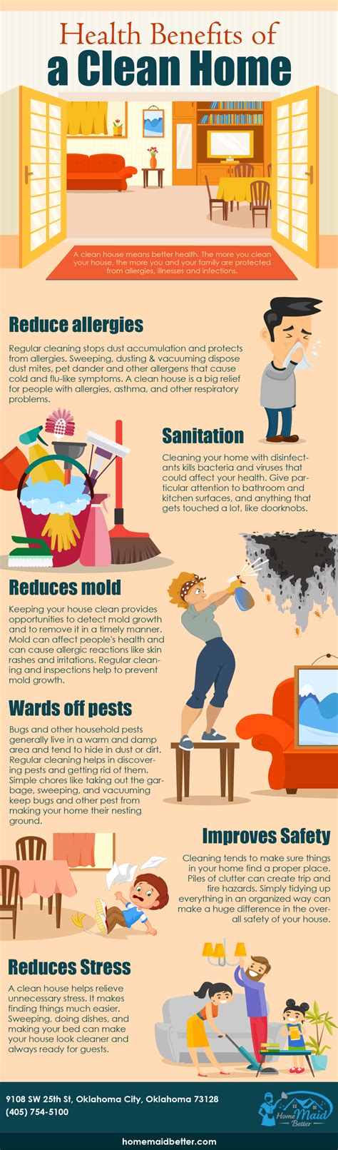 Health Benefits Of A Clean Home Weekly Cleaning Service