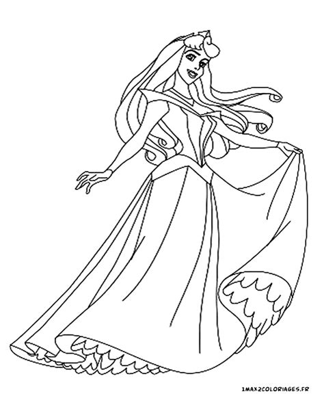 Coloriages De La Belle Au Bois Dormant De Walt Disney Princesse Aurore