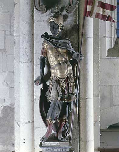 Statue of Saint Maurice. Germany, 1613. Münster (Münster Cathedral ...