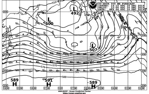 How To Use The 500 Mb Chart At Seaocean Weather Services