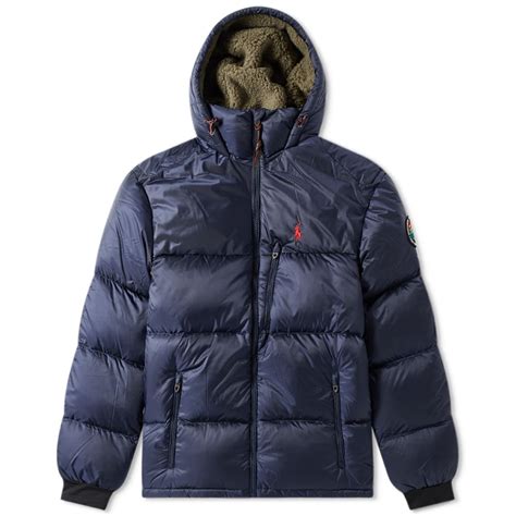 Polo Ralph Lauren Hooded Down Jacket Newport Navy End Us