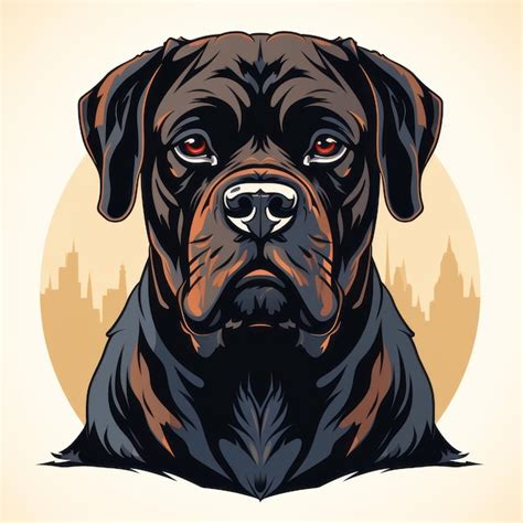 Premium Ai Image Detailed Cityscapeinspired Rottweiler Logo Design