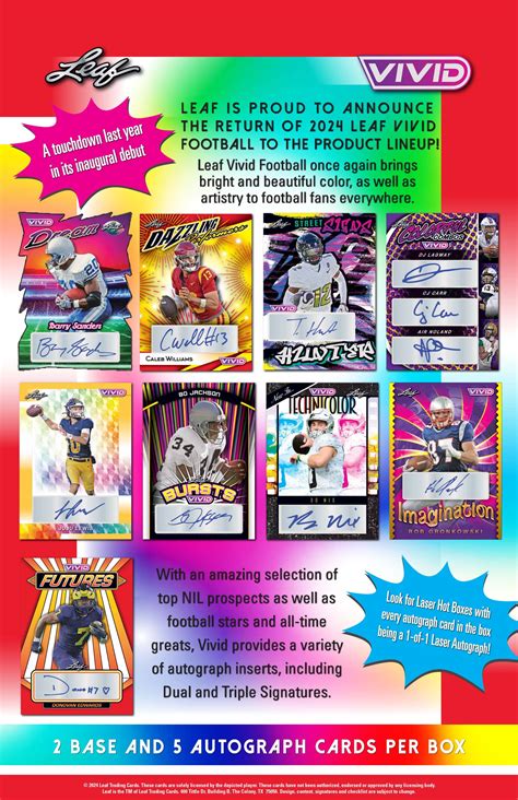 2024 Leaf Vivid Football Cards