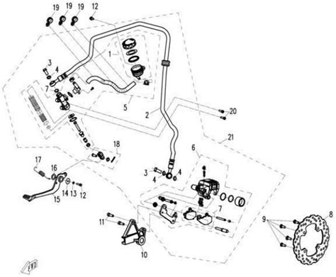 CFMoto F08 2 Rear Brake System Sherco