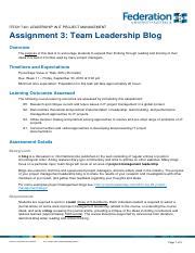 Ass Itech Leadership Blog Pdf Itech Leadership In