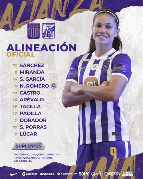 Alianza Lima Femenino On Twitter 🟣⚪ 𝗔𝗹𝗶𝗻𝗲𝗮𝗰𝗶𝗼́𝗻 𝗢𝗳𝗶𝗰𝗶𝗮𝗹 📋 Ellas Son