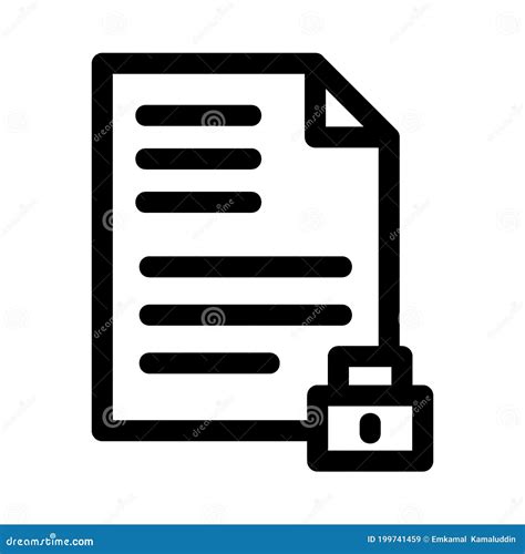 Secret Document Icon Or Logo Isolated Sign Symbol Vector Illustration