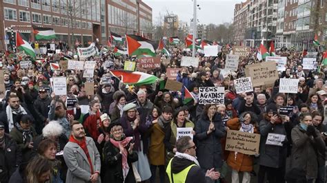 Demonstratie Bij Opening Holocaustmuseum Tegen Komst Isra Lische President