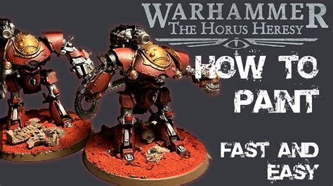 How To Paint Horus Heresy Mechanicum Castellax Battle Automata Fast And