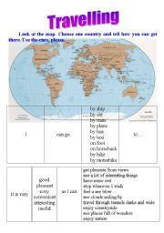 Travelling Esl Worksheet By Lilia St