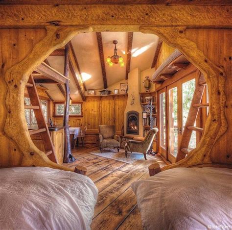 Homey As A Hobbit Hole Cozyplaces Tree House Tree House Designs