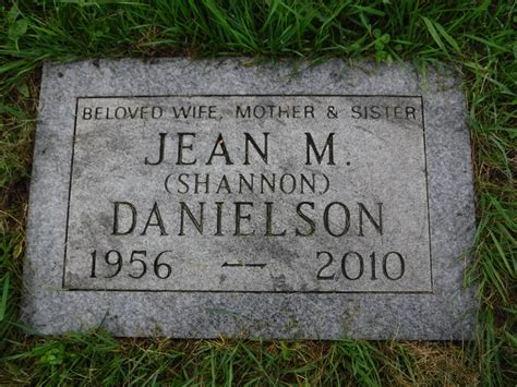 Jean M Shannon Danielson 1956 2010 Find A Grave Memorial