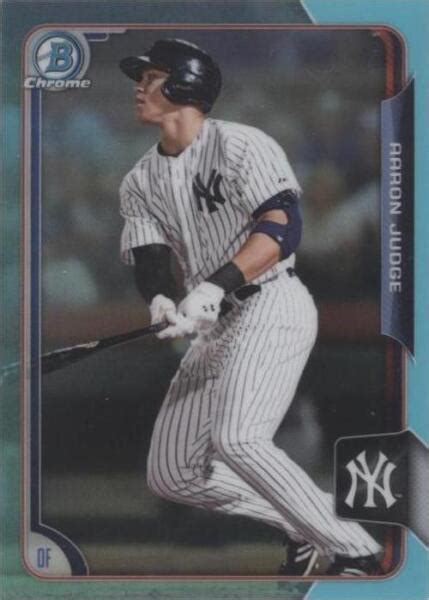 Bowman Draft Chrome Sky Blue Refractor Aaron Judge Rc For