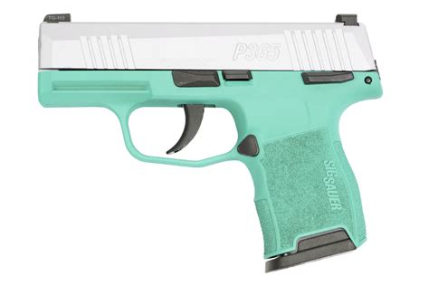 Sig Sauer P365 Micro Compact 9mm Pistol With Robins Egg Blue Cerakote