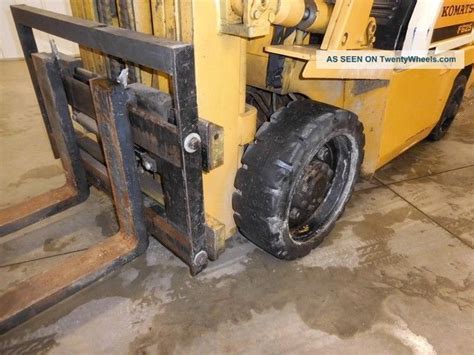2000 Komatsu Fg25 Gas Engine Forklift Concrete Inside Outside Tow Motor Wms