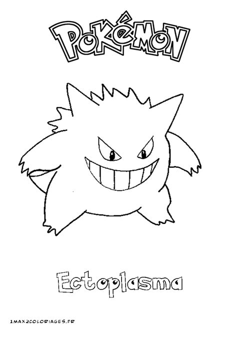 Coloriages Pokemon Ectoplasma