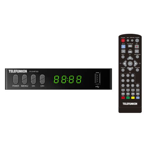 Ресивер dvb-t2 telefunken tf-dvbt252, черный | SPORTLE