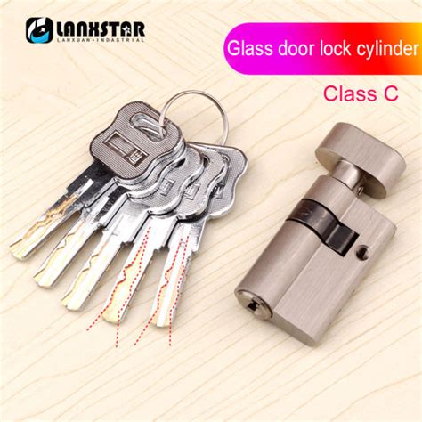 China Full Copper Glass Door Lock Core C Class Blade Ground Lock Half