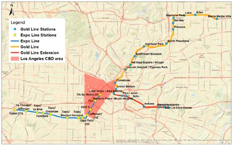 Expo Line Route Map