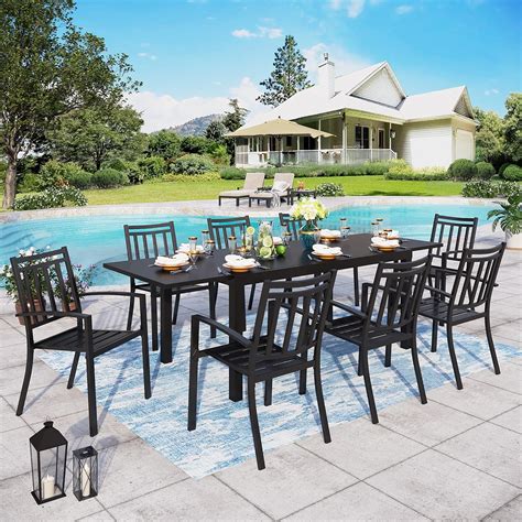 Sophia And William 9 Piece Patio Dining Set Outdoor Dining