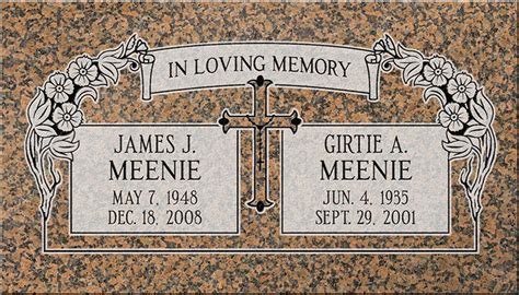 Companion Headstone Designs Pacific Coast Memorials