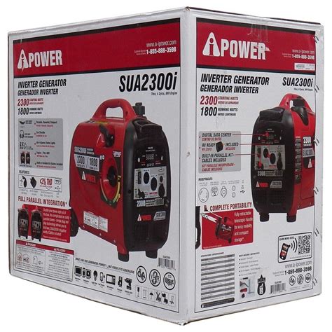 A Ipower Sua2300i Ultra Quiet Inverter Generator With Mobility Kit Carb Compliant