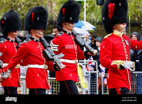 England London The Mall Grenadier Guards Marching During The